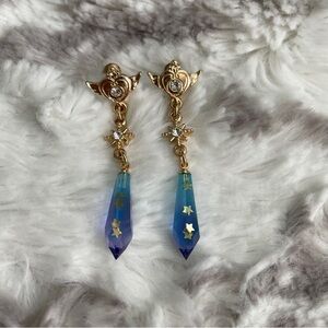 Hot Topic Sailor Moon Crisis Moon Compact Crystal Earrings